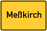 Place name sign Meßkirch