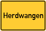 Place name sign Herdwangen