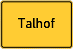 Place name sign Talhof