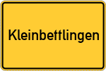 Place name sign Kleinbettlingen