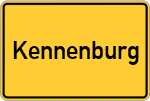 Place name sign Kennenburg