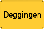 Place name sign Deggingen