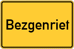 Place name sign Bezgenriet