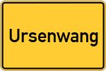 Place name sign Ursenwang