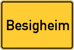 Place name sign Besigheim