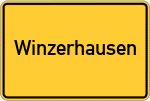 Place name sign Winzerhausen