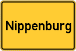 Place name sign Nippenburg