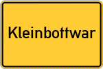 Place name sign Kleinbottwar