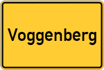 Place name sign Voggenberg