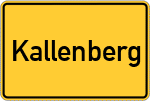 Place name sign Kallenberg