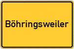 Place name sign Böhringsweiler