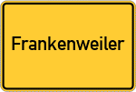 Place name sign Frankenweiler