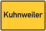 Place name sign Kuhnweiler