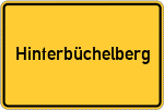 Place name sign Hinterbüchelberg