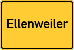 Place name sign Ellenweiler