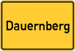 Place name sign Dauernberg