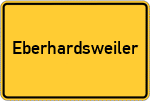 Place name sign Eberhardsweiler