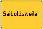 Place name sign Seiboldsweiler