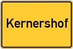 Place name sign Kernershof
