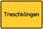 Place name sign Treschklingen