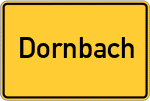 Place name sign Dornbach