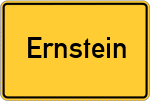Place name sign Ernstein