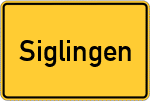 Place name sign Siglingen