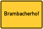 Place name sign Brambacherhof