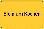 Place name sign Stein am Kocher