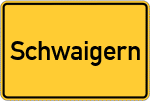Place name sign Schwaigern