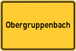 Place name sign Obergruppenbach