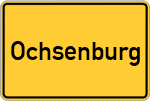 Place name sign Ochsenburg