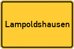 Place name sign Lampoldshausen