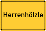 Place name sign Herrenhölzle