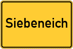 Place name sign Siebeneich