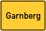 Place name sign Garnberg