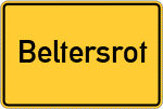 Place name sign Beltersrot