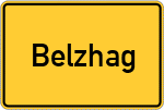 Place name sign Belzhag