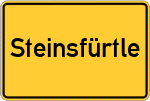 Place name sign Steinsfürtle