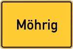Place name sign Möhrig