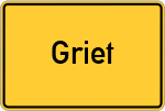 Place name sign Griet
