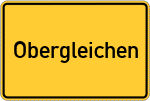 Place name sign Obergleichen