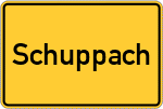 Place name sign Schuppach