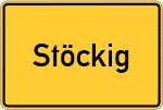 Place name sign Stöckig