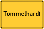 Place name sign Tommelhardt