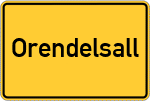 Place name sign Orendelsall