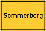 Place name sign Sommerberg