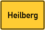 Place name sign Heilberg