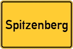 Place name sign Spitzenberg