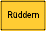 Place name sign Rüddern